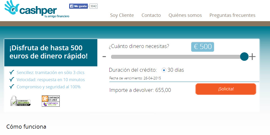 dinero urgente estando en ASNEF