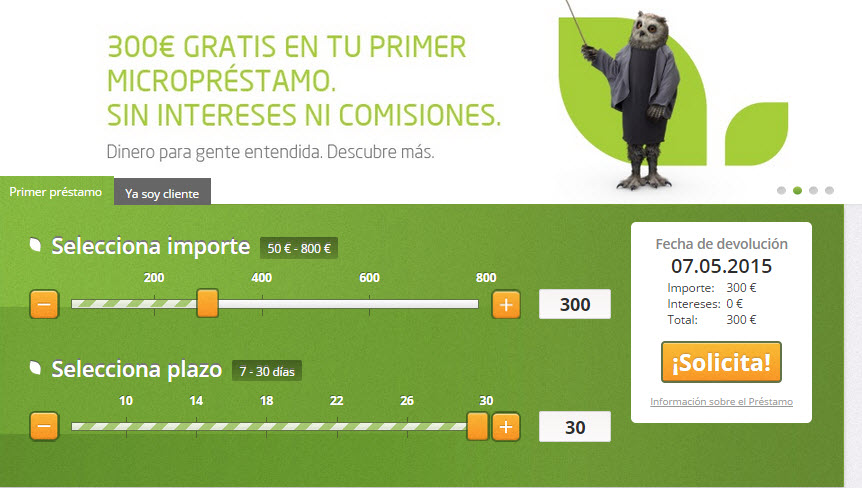 dinero rapido online sin intereses