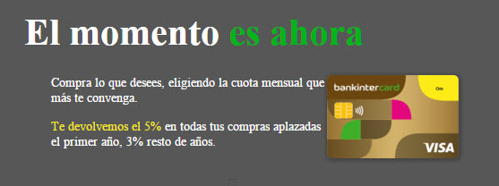 tarjeta bankintercard oro opiniones