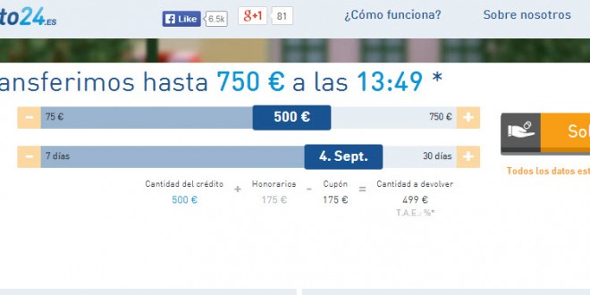 Minicréditos online al instante: con ASNEF o sin nomina en 2018