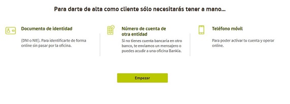 cuenta on bankia condiciones