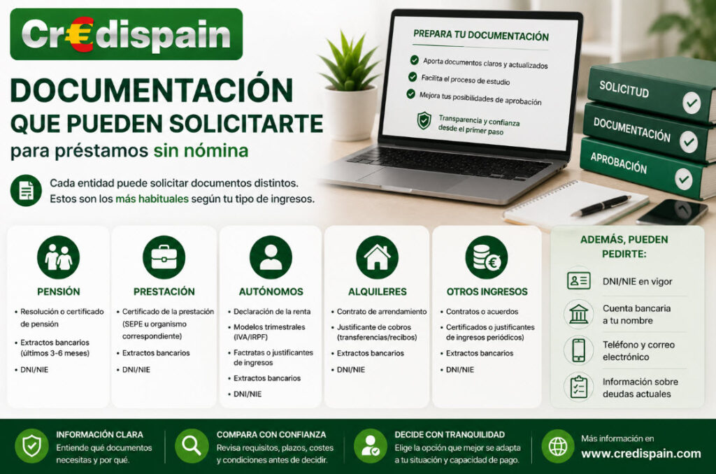 Documentación que pueden solicitarte