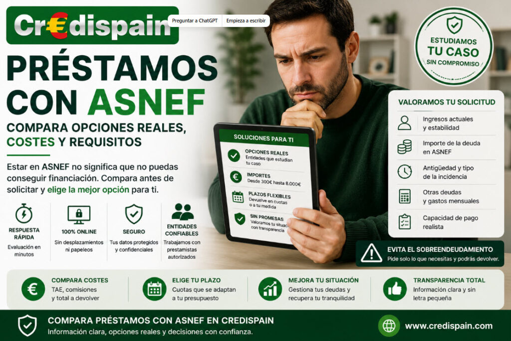 prestamos con asnef