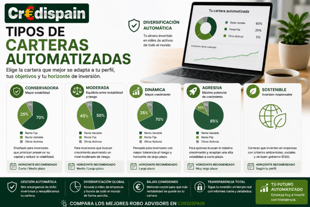 tipos de carteras automatizadas